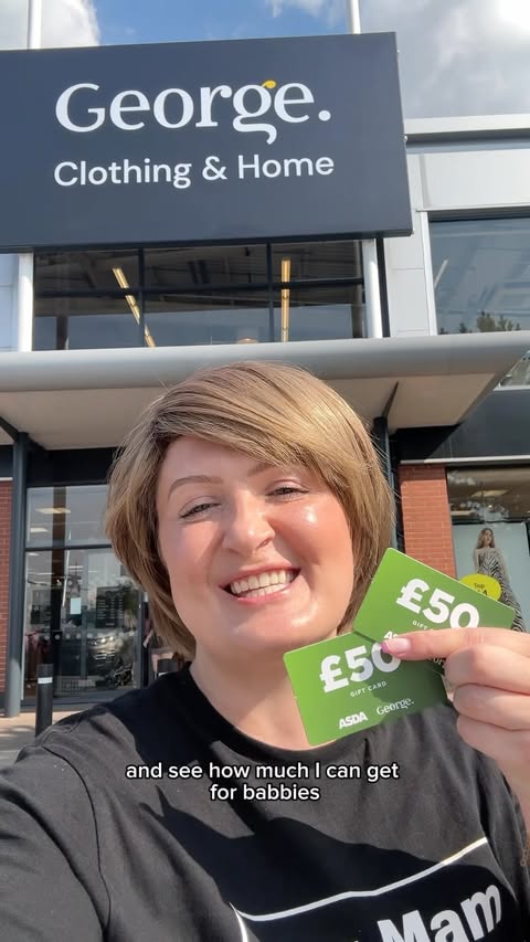 Instagram post by @northern_funnymummy for George at Asda. Caption reads: I headed to the newly opened @georgeatasda at....