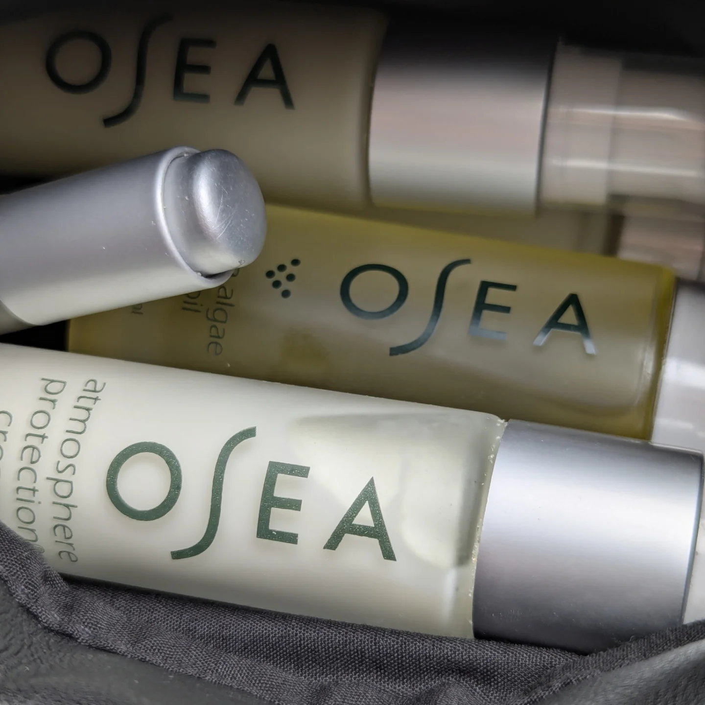 Instagram post by @fergiefindz for OSEA Malibu. Caption reads: [...] Come pack my bags to fly with my favorite....