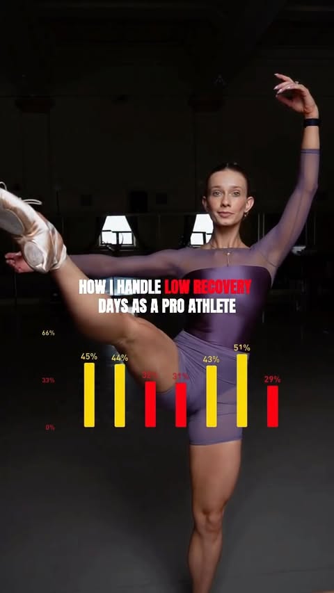 Instagram post by @the.barbell.ballerina for WHOOP. Caption reads: [...] mention to limiting doomscrolling😌 @whoop....