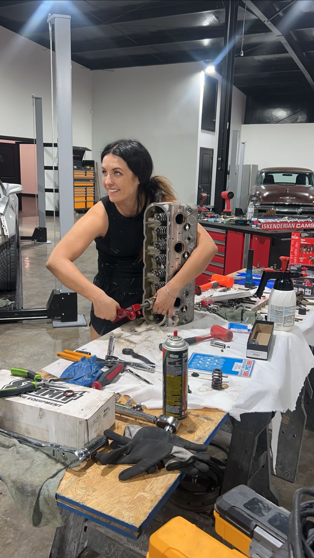 Instagram post by @alextaylorracing for PENNZOIL. Caption reads: It’s @semashow time!! 🎉 My Camaro is in the....