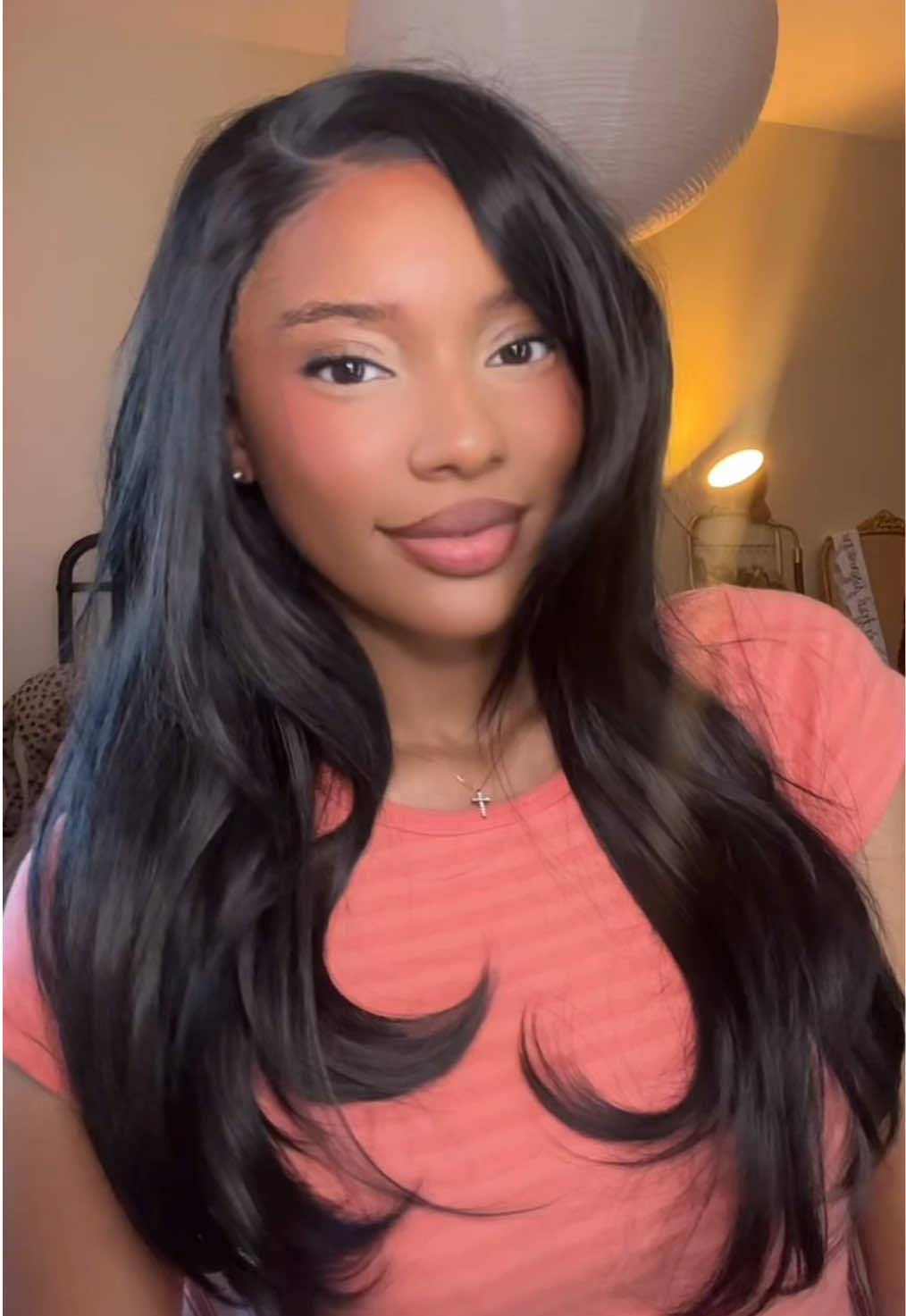 TikTok post by @phylenciaga for UA Hair. Caption reads: they surprised me 👏🏽 @uahair @UA HAIR @U&A HAIR....
