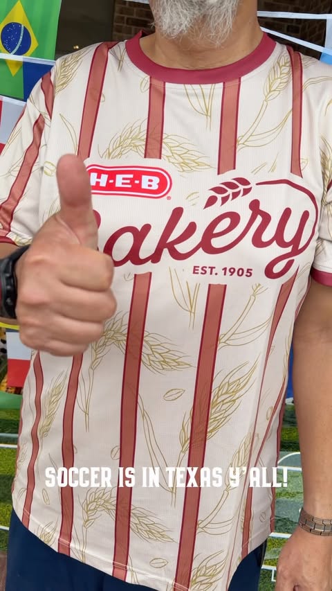 Instagram post by @littlecajunhouse for H-E-B. Caption reads: #ad Y’all, H-E-B is making 5 custom Soccer....