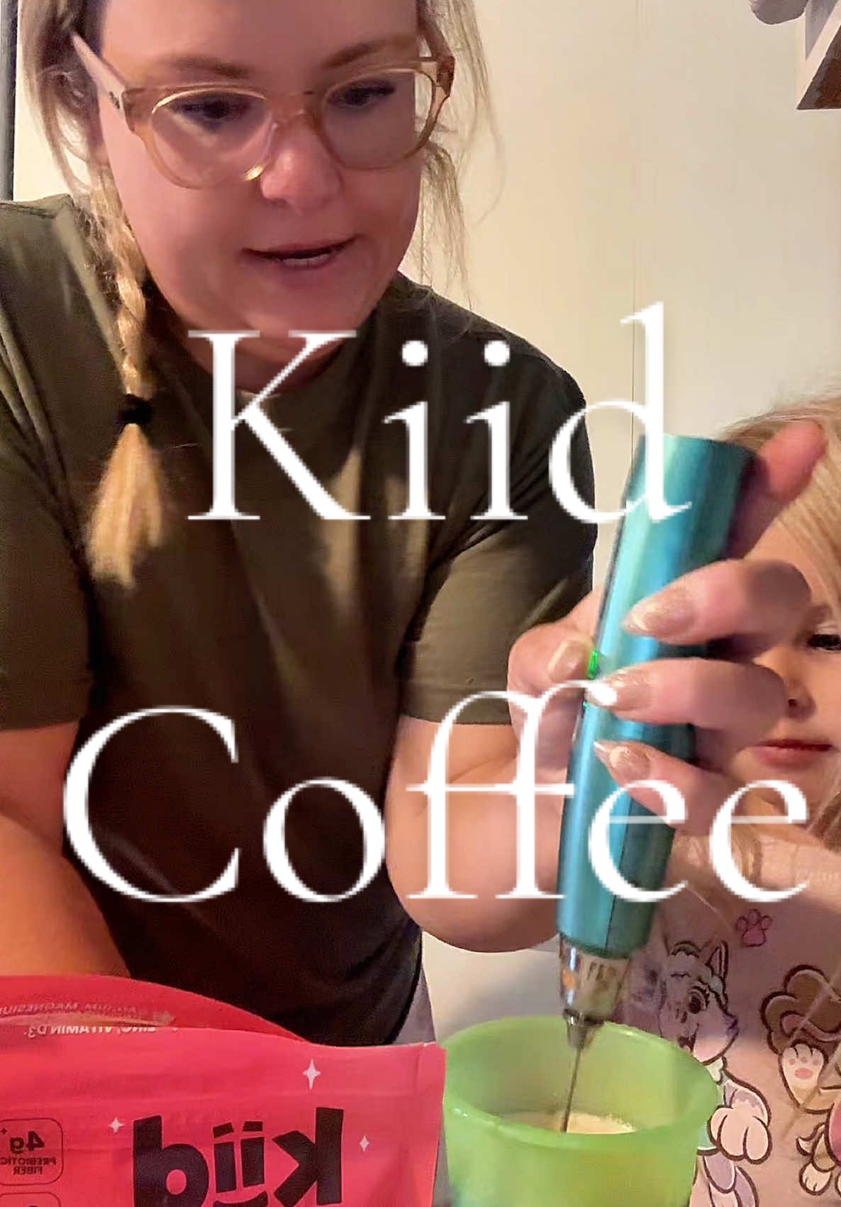 TikTok post by @alisonellyn for Kiid Coffee. Caption reads: [...] #coffeetime #tiktokmademebuyit @kiidcoffee.