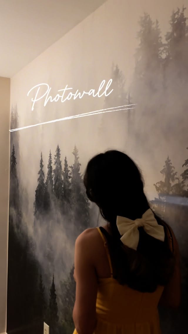 Instagram post by @asiainamerica_ for Photowall. Caption reads: I feel deep in the forest! 🍀🌲It’s so beautiful....