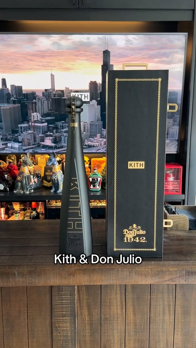 Instagram post by @ricky.ricky.rickyyy for Kith. Caption reads: @kith & @donjuliotequila Collab [...].