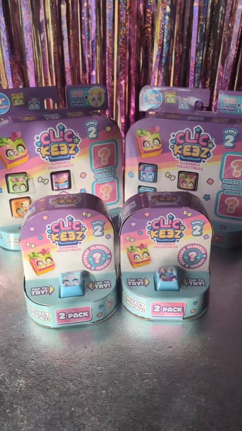 Instagram post by @laila_and_aliza_show for Wire PR. Caption reads: Unboxing the brand new Clickeez Clickable....