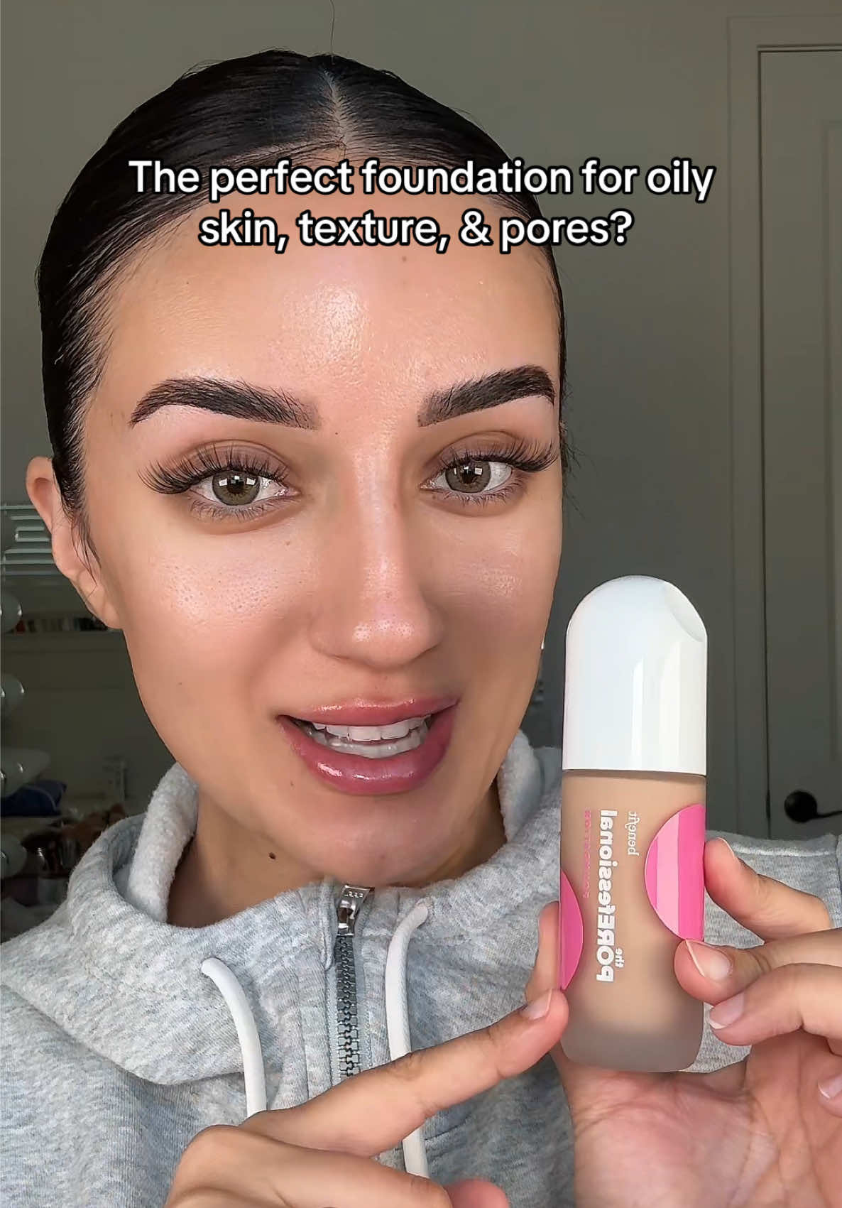 TikTok post by @youngcouture for Benefit Cosmetics. Caption reads: Putting the NEW @Benefit Cosmetics The....