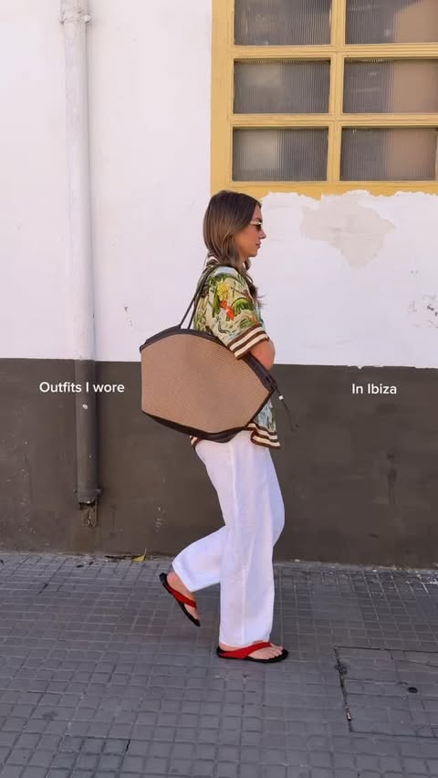 Instagram post by @mialuckie for Katie Loxton. Caption reads: On the streets of Ibiza @katieloxton ad.