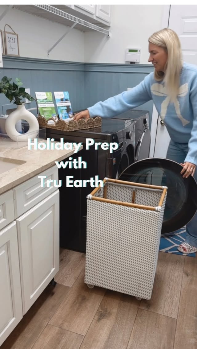 Instagram post by @raisingtwinboys for Tru Earth. Caption reads: As a mom of twin boys, finding time to slow down....