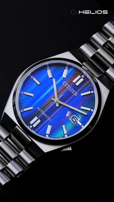 Instagram post by an influencer for Citizen Watches India. Caption reads: The @citizenwatches_india Tsuyosa – Colour Palette....