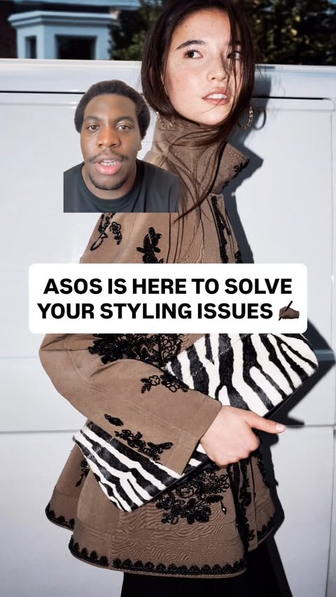 Instagram post by @fashionroadman for ASOS. Caption reads: @asos surveyed nearly 2,000 consumers #ad They....