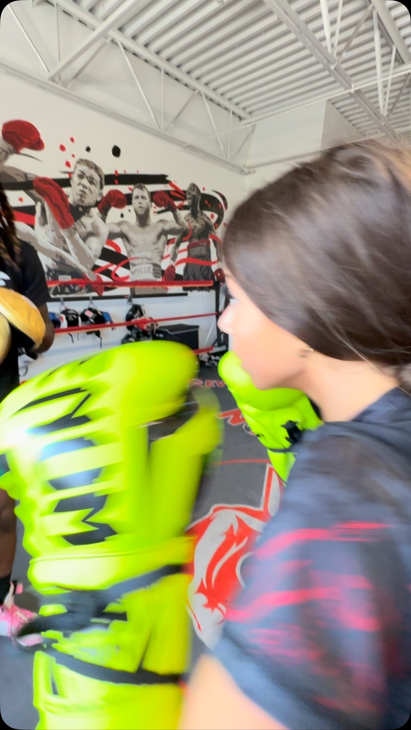 Instagram post by @brooke_m1234 for Venum. Caption reads: @venumwomen #Vibes #GirlsFight @venum 🥊🥊 with....