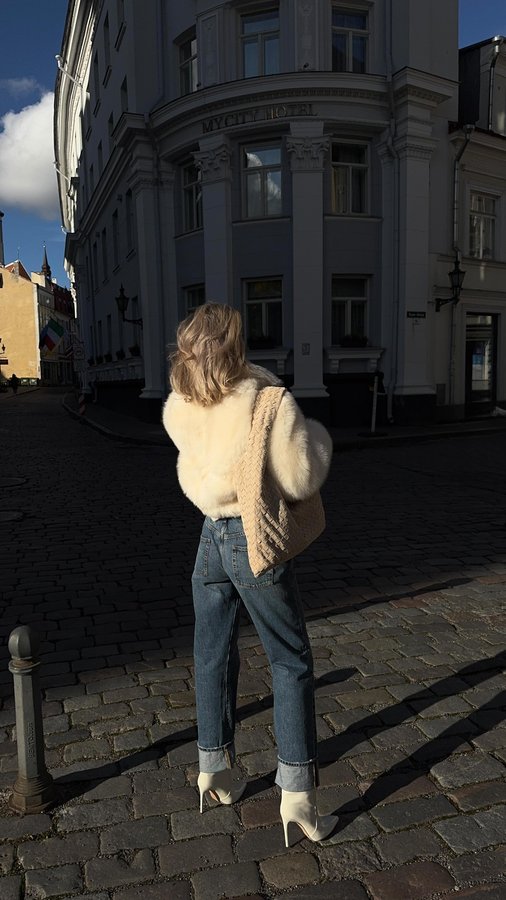 Instagram post by @agnevaher for Saint Laurent. Caption reads: all time favourite fall outfits....