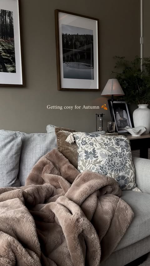 Instagram post by @homewith_victoria for The Range. Caption reads: [...] gorgeous XL rabbit faux fur throw from....