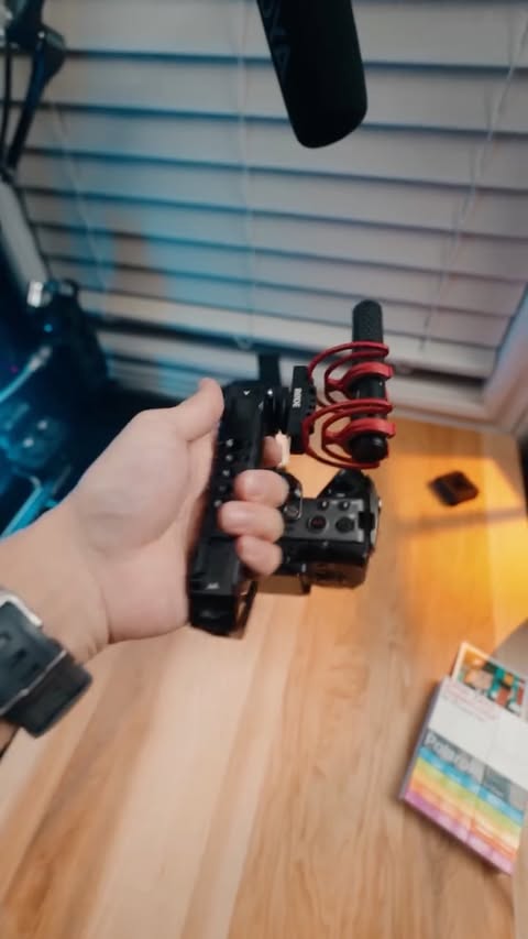 Instagram post by @jadon.lm for SmallRig. Caption reads: [...] compatible with the Sony hotshoe… With....