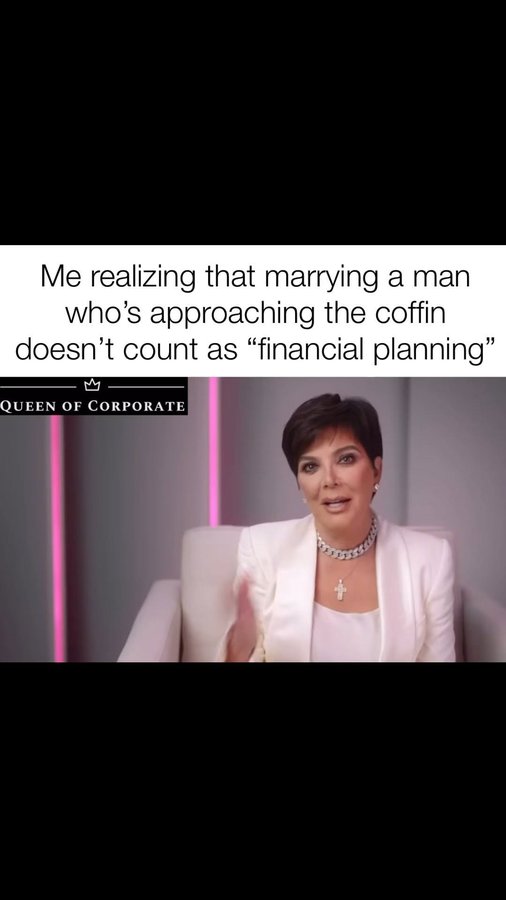 Instagram post by @queenofcorporate for Domain Money. Caption reads: In sickness and financial health using Domain....