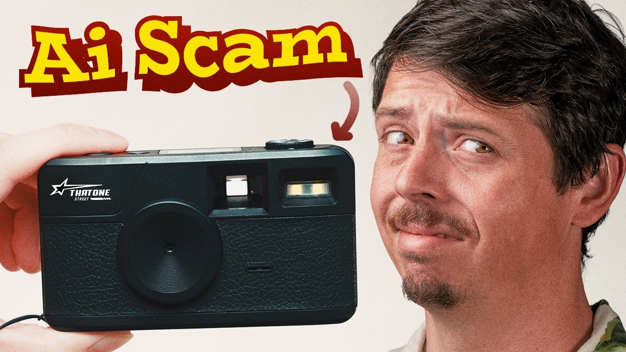 YouTube post by @nicklopro for Dehancer. Caption reads: They're Using AI to Replace Analog Cameras.