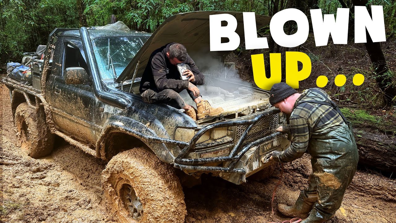 YouTube post by @TylerThompson90 for Dometic. Caption reads: Catastrophic 4WD failure in the middle of nowhere.