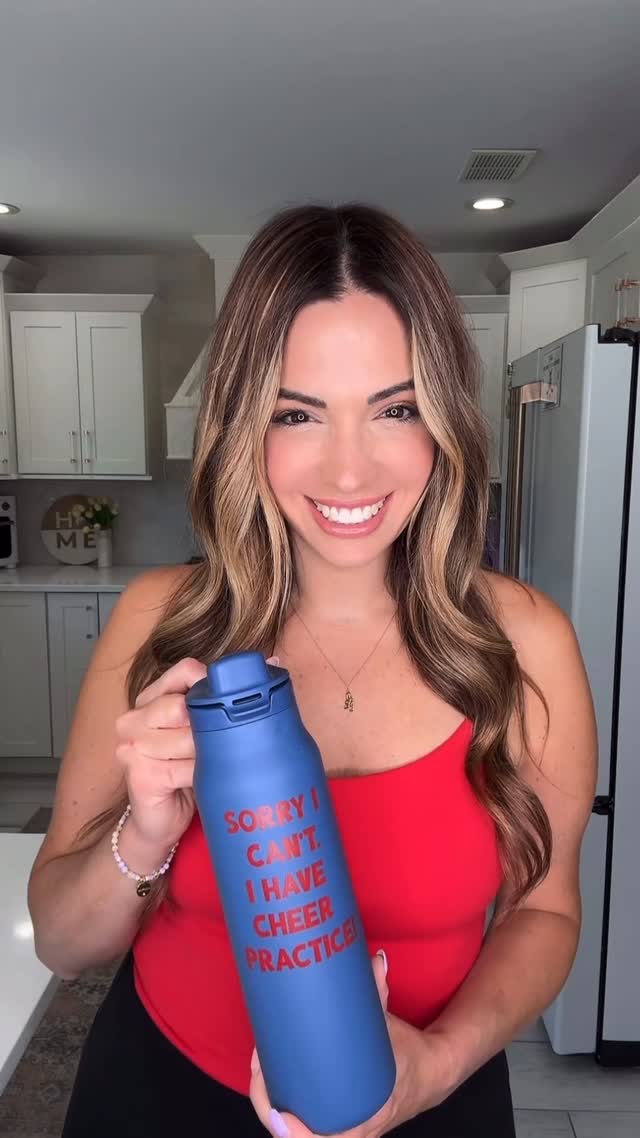 Instagram post by @momlifewithlaura for Cricut. Caption reads: #ad THIS PERSONALIZED TUMBLER WAS THE PERFECT GIFT....