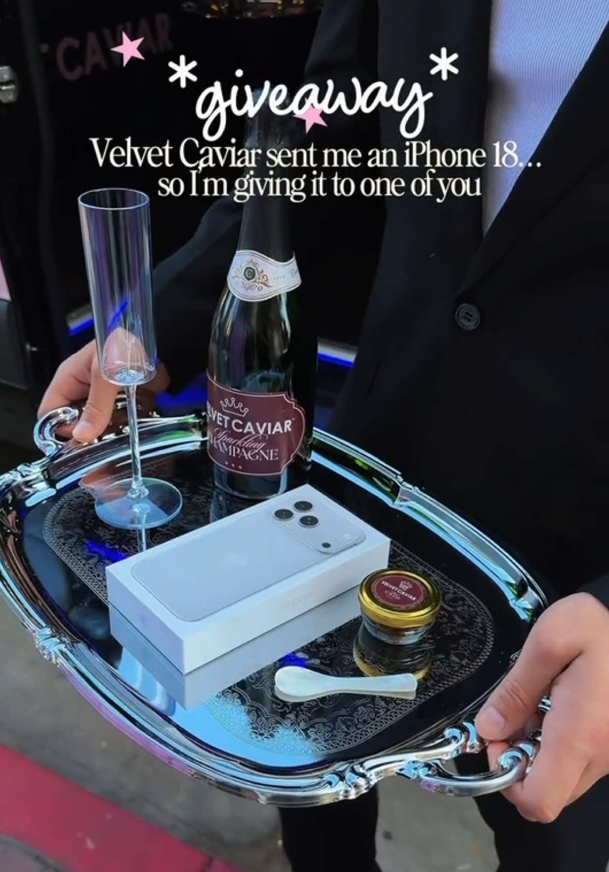 TikTok post by @lexielearmann for VELVET CAVIAR. Caption reads: [...] yall💕✨ GIVEAWAY CLOSED!! @Velvet Caviar....