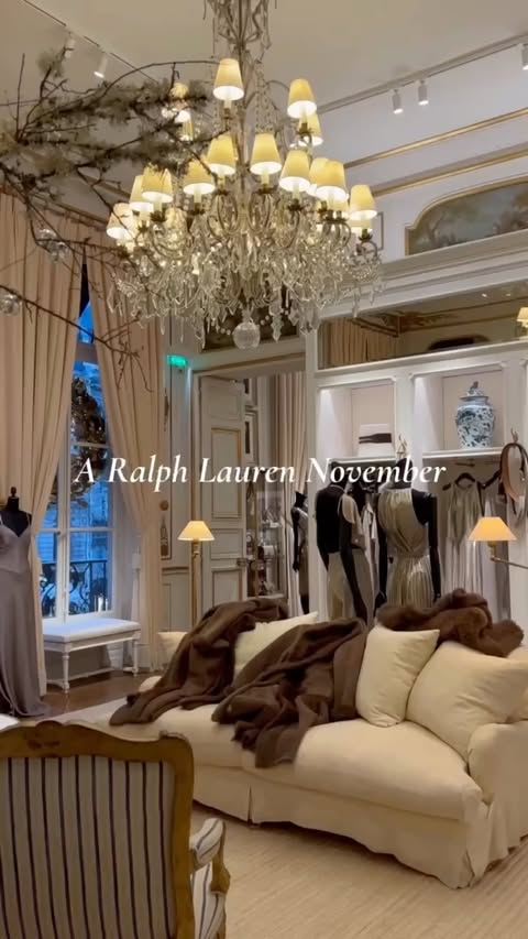 Instagram post by @_zoemarch for Ralph Lauren. Caption reads: I’m dreaming of a Ralph Lauren November 🤍🥂✨
I....