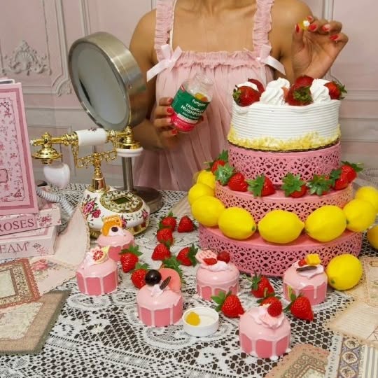 Instagram post by @katherinejmnez_ for Women's Health. Caption reads: #ad Glow up from within! 💛🍓🍋💖

✨️Fungies....