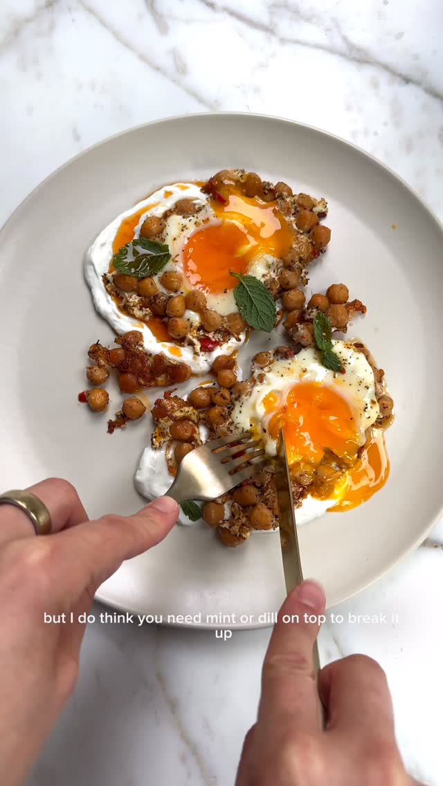 Instagram post by @justine_snacks for NYT Cooking. Caption reads: I never really *think* about protein until I....