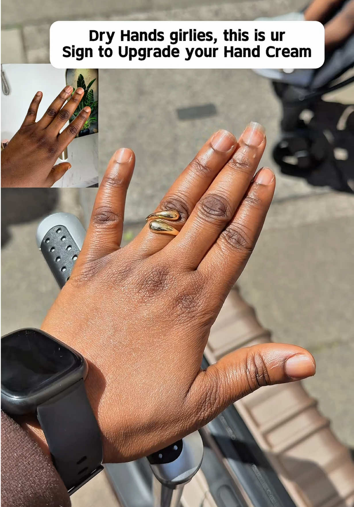 TikTok post by @bam_abohlore for Margaret Dabbs. Caption reads: Me after 1 week of @Margaret Dabbs London Hand....