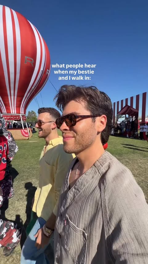 Instagram post by @benesqueda for REVOLVE. Caption reads: Welllll yes @revolve #REVOLVEfestival....