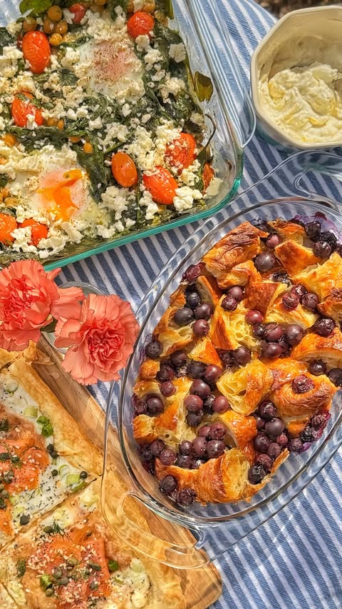 Instagram post by @granny_aye for Blue Apron. Caption reads: [...] together the dream brunch spread with....