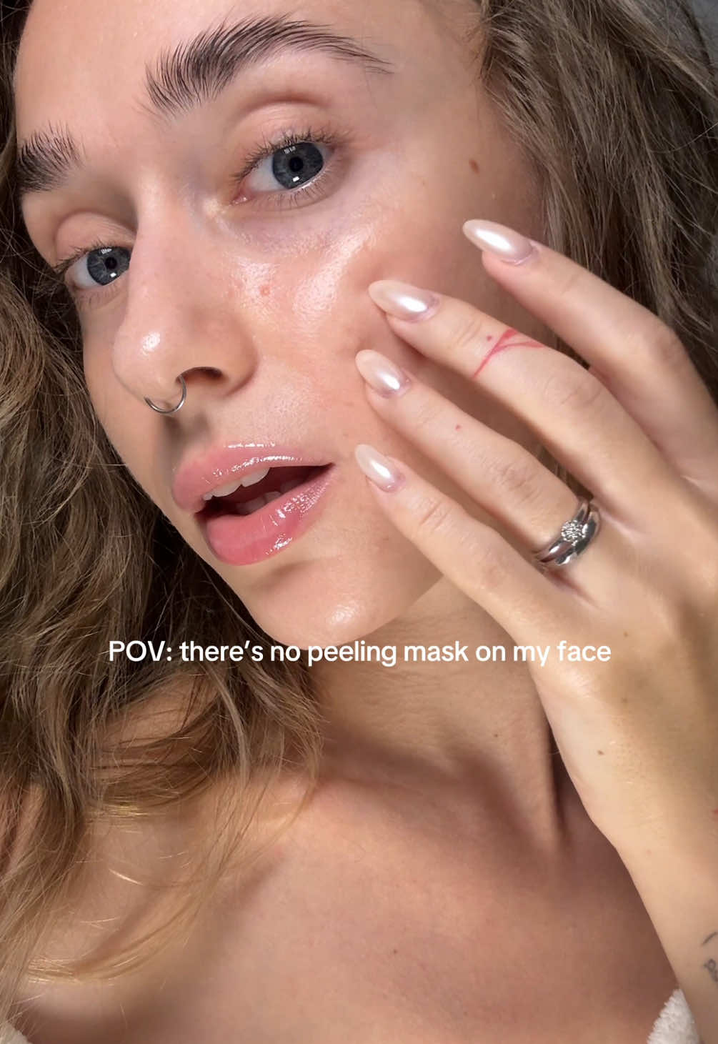TikTok post by @ohcrimsoncheeks for Bloomkare. Caption reads: [...] perfff for sensitive skin 🫚🤍 @Bloomkare....
