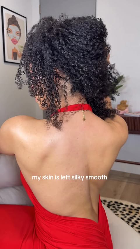 Instagram post by @alexabeckford for European Wax Center. Caption reads: a razor will never be seeing my back again 🙂‍↔️....