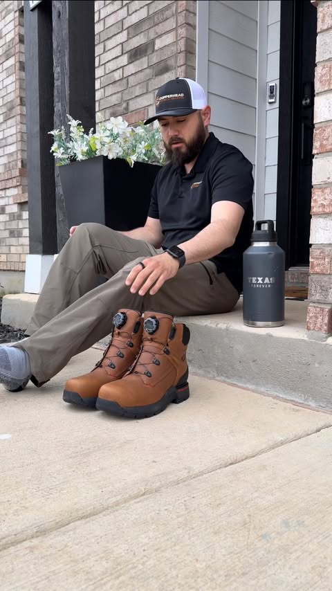 Instagram post by @sparky_izzy for Red Wing Shoes. Caption reads: Day in the Life of a Service Electrician .....