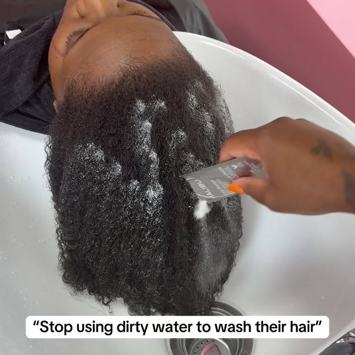 Instagram post by @hairbynay247 for Saloncentric. Caption reads: The “dirt” people are going crazy over in one of....