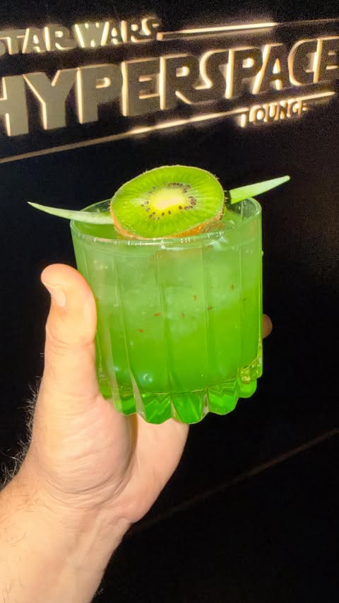 Instagram post by @foodatdisneyland for Undercover Tourist. Caption reads: The Disney Wish has a Star Wars Hyperspace Lounge....