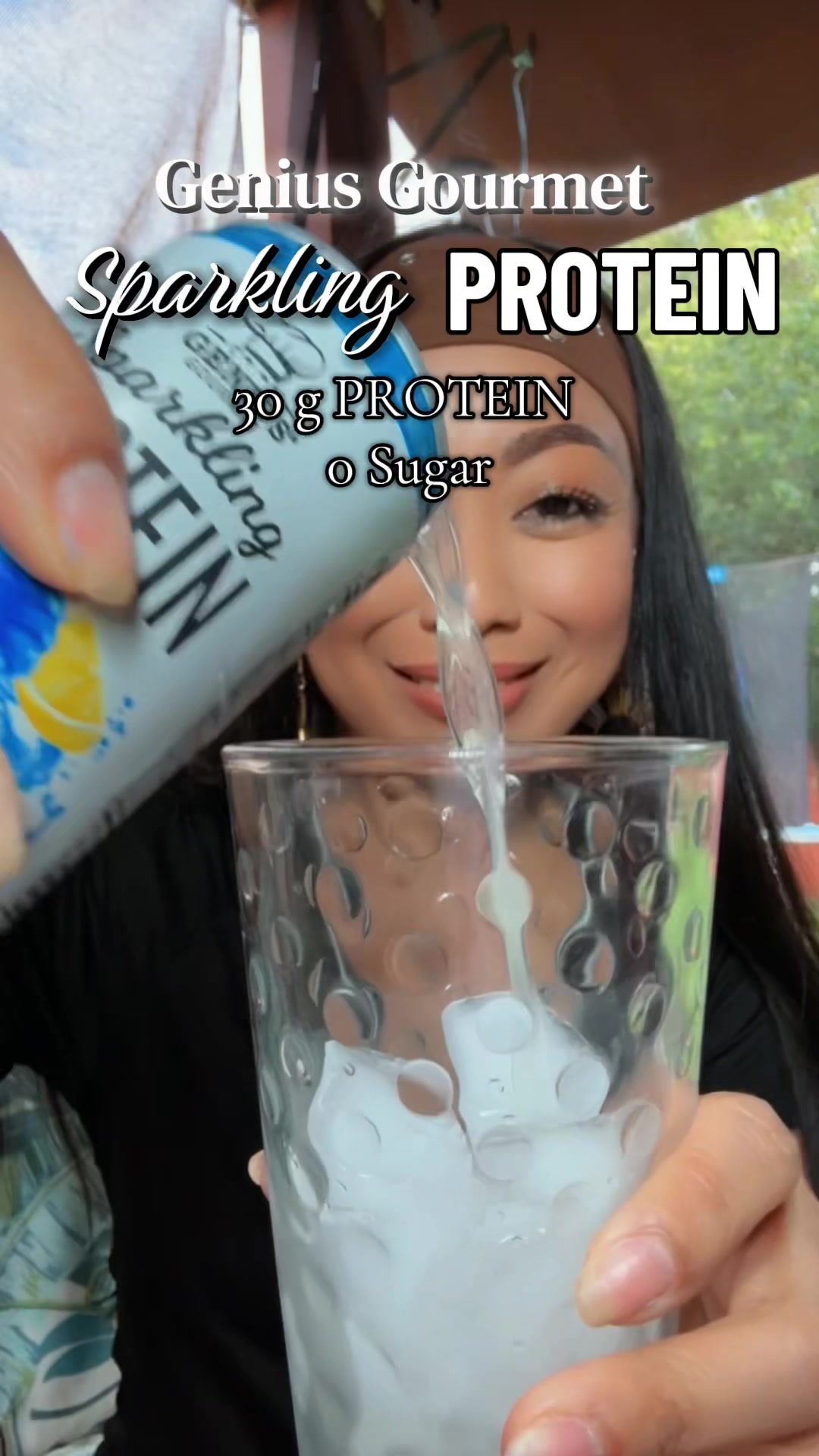 TikTok post by @_yden_11 for Genius Gourmet. Caption reads: #creatorsearchinsights @Genius Gourmet #protein....