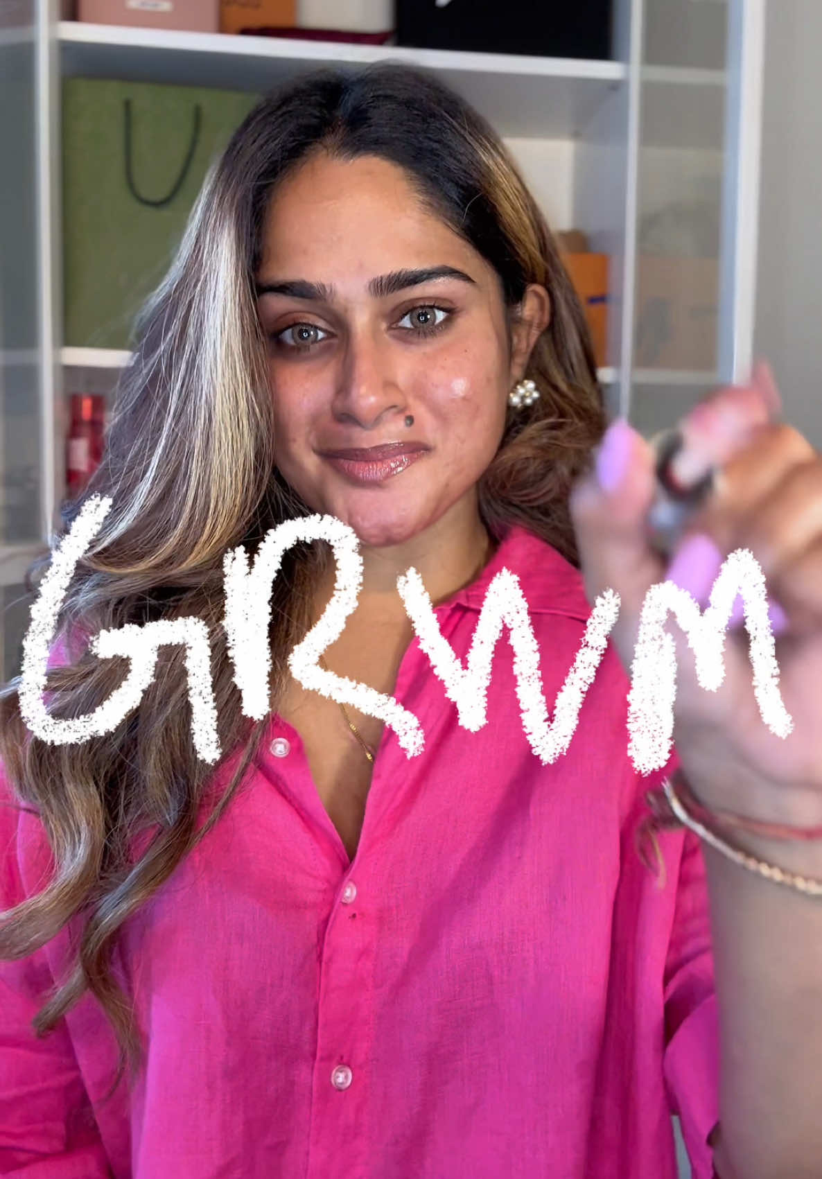 TikTok post by @madhuri.rr for ESSENCE. Caption reads: 10 mins GRWM - MAKEUP 🎀✨💗 @Essence Cosmetics....