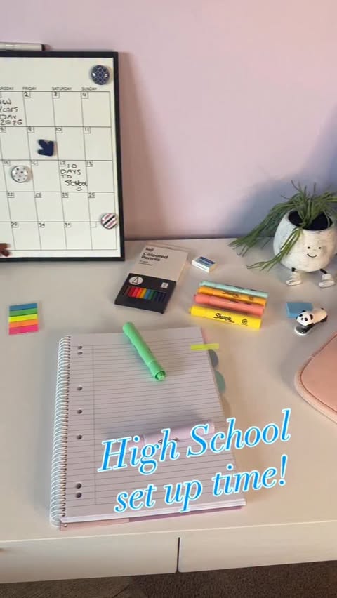 Instagram post by @bargain.boss for Officeworks. Caption reads: [...] to high school, which means a trip to....