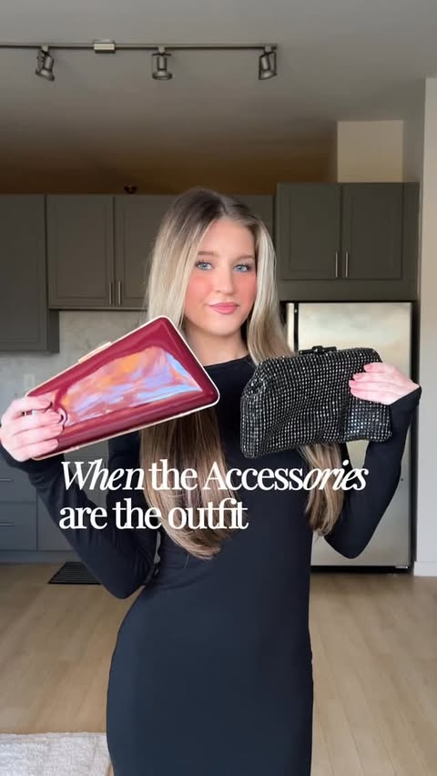 Instagram post by @jessmorgnn for Urban Expressions. Caption reads: [...] inspo ✨#ad Holiday clutches from....