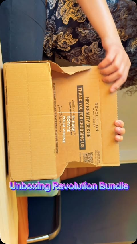 Instagram post by @sianna._.spitfire for Makeup Revolution. Caption reads: Unboxing my like bundle of joy from Makeup....