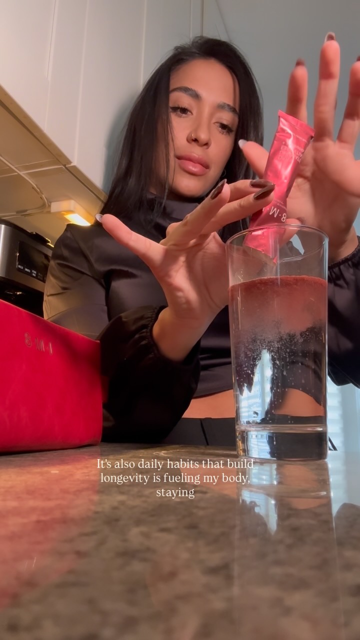 Instagram post by @stephestevez for IM8Health. Caption reads: It’s not just about today’s workout 🏋🏻‍♀️ it’s....