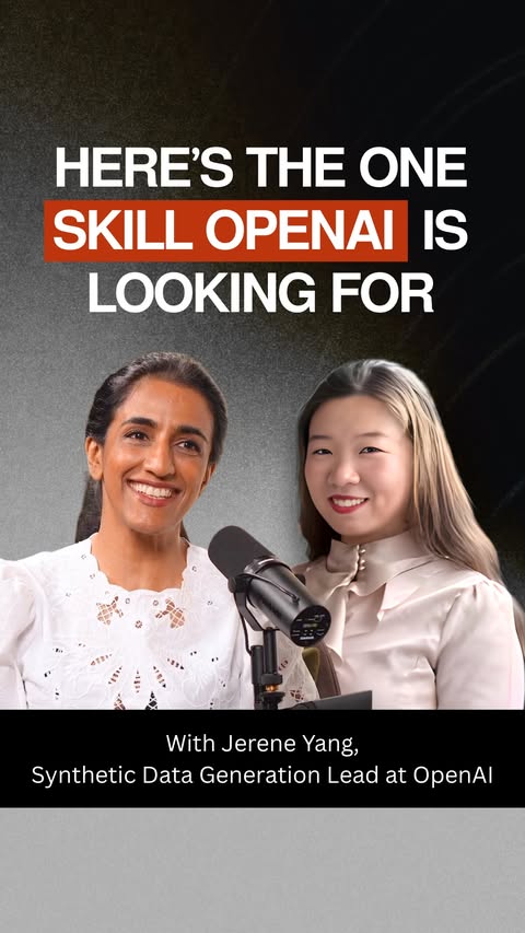 Instagram post by @ayeshakhanna for OpenAI. Caption reads: [...] curious about what it’s like to work at....