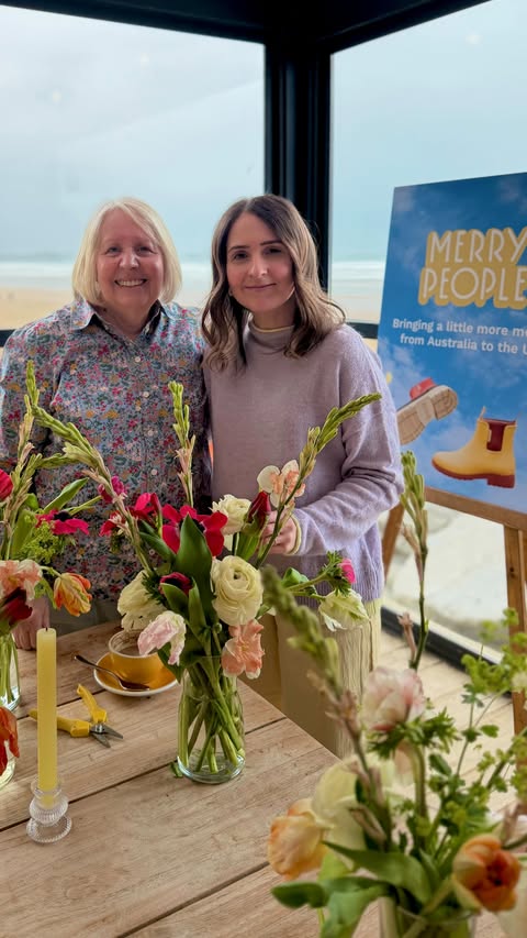 Instagram post by @shellandthelittlies for Merry People. Caption reads: [...] with one of my favourite brands @merrypeople....