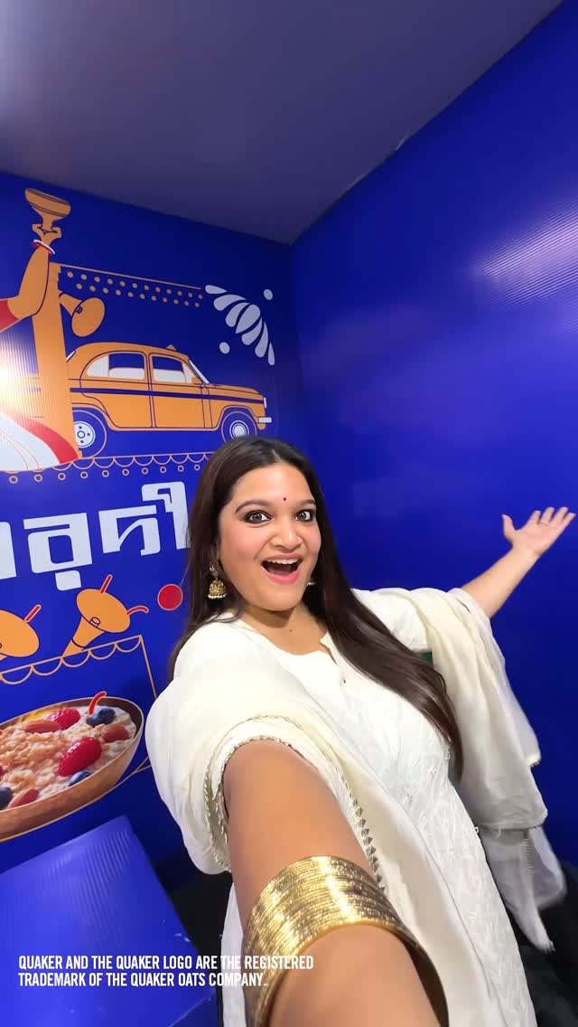 Instagram post by @ratri__003 for Quaker Oats. Caption reads: Authentic Bengali Dishes made even better with a....