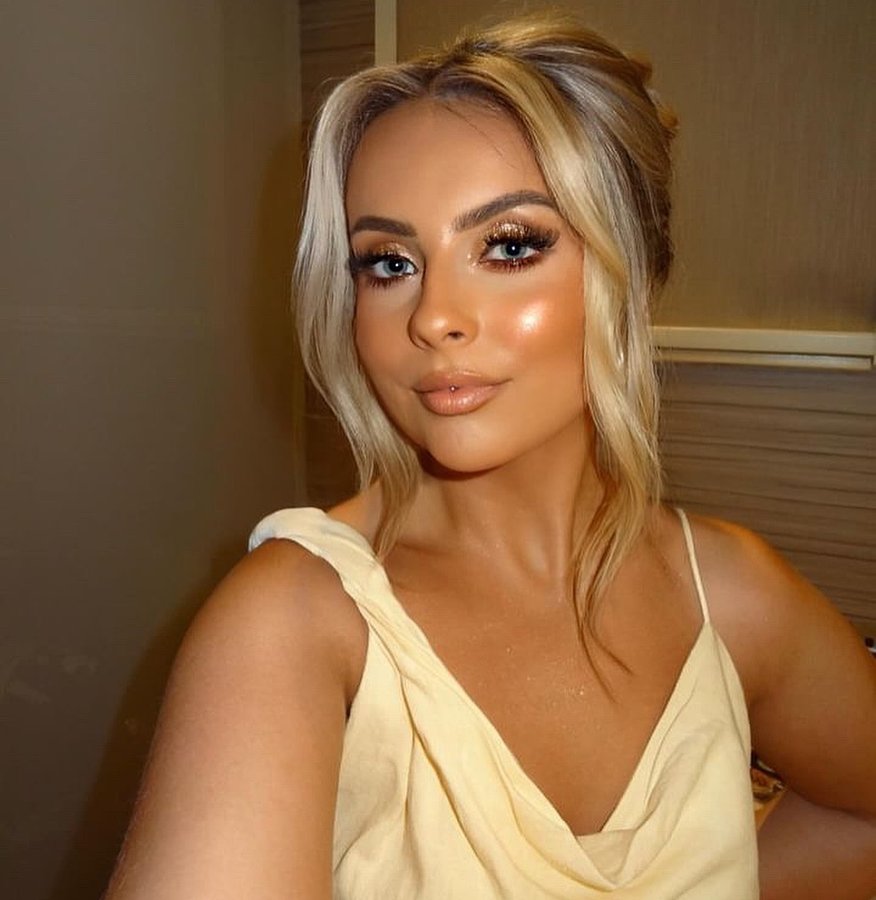 Instagram post by @makeupbydaisy_wx for Doll Beauty. Caption reads: Client cam ✨✨🫶🏼
.
.
.
.
 #prom  #makeup #reels....