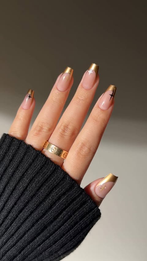 Instagram post by @bycheznails for Apres Nail. Caption reads: who is she?? 👀 ad• the iconic @apresnailofficial....