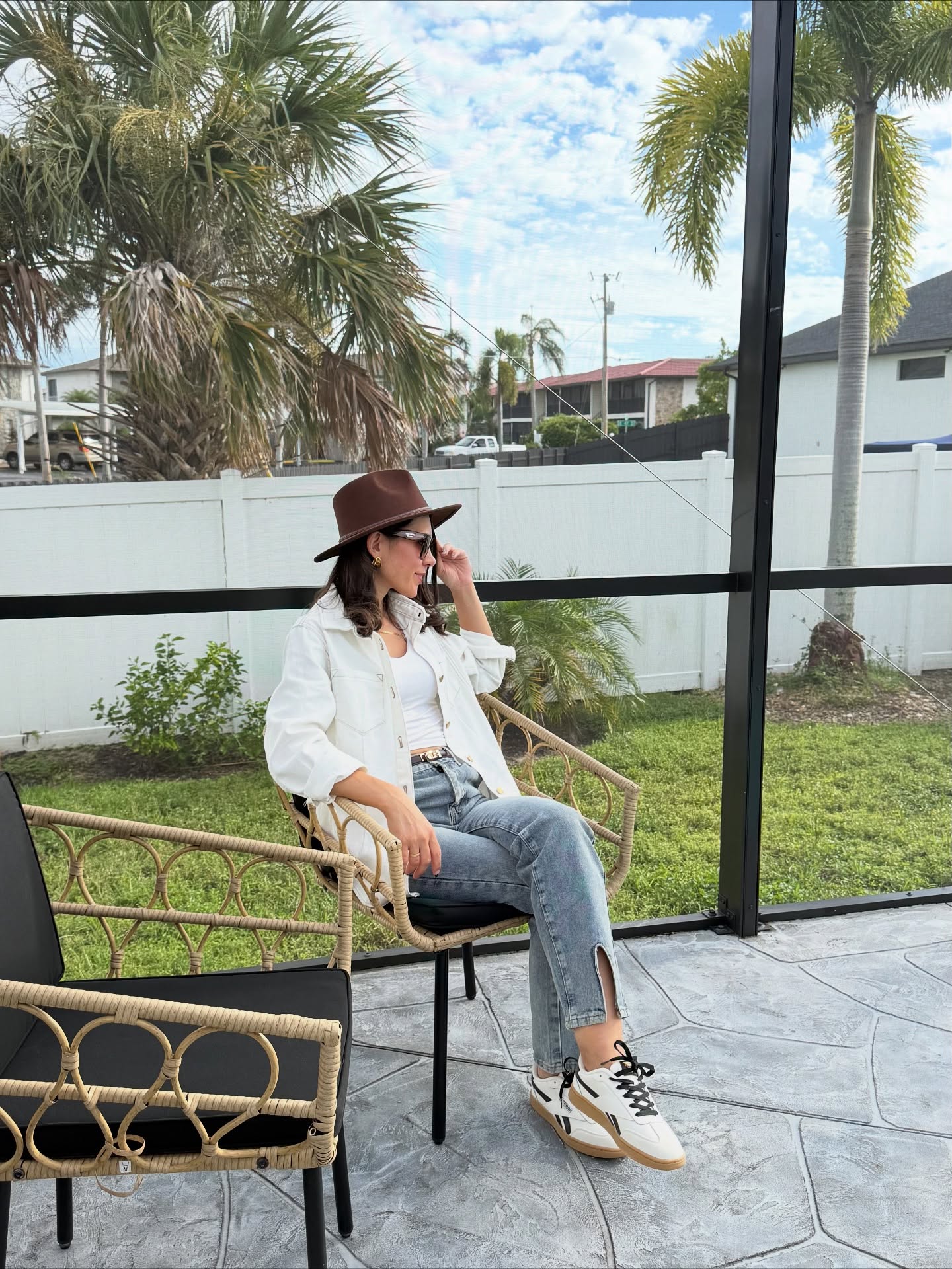 Instagram post by @myusalifee for collAble. Caption reads: Style meets comfort with the new Reebok Classics....