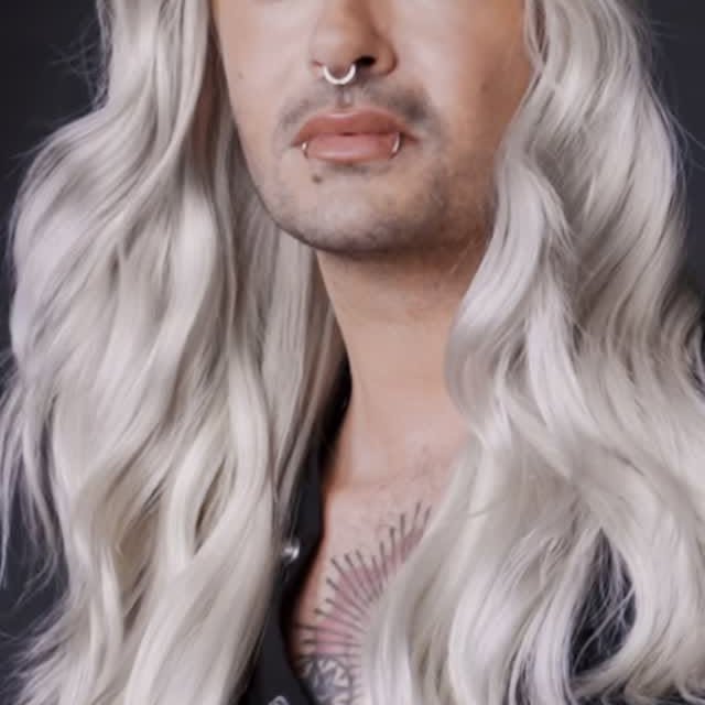 Instagram post by @billkaulitz for Syoss. Caption reads: Anzeige| New hair, new era 💇‍♀️✨ Behind the....