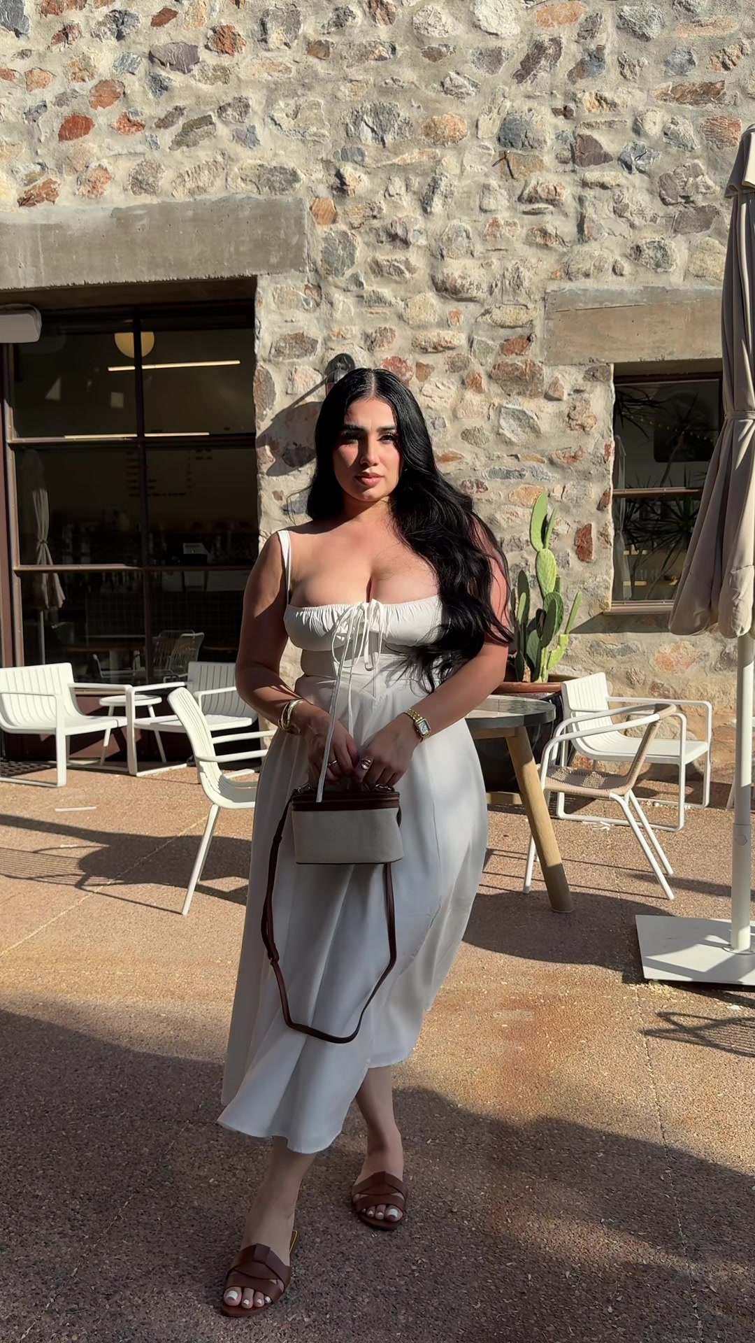 TikTok post by @rubysittaaa_xo for Partheafashion. Caption reads: The perfect summer dress 🤍 @Partheafashion       ....