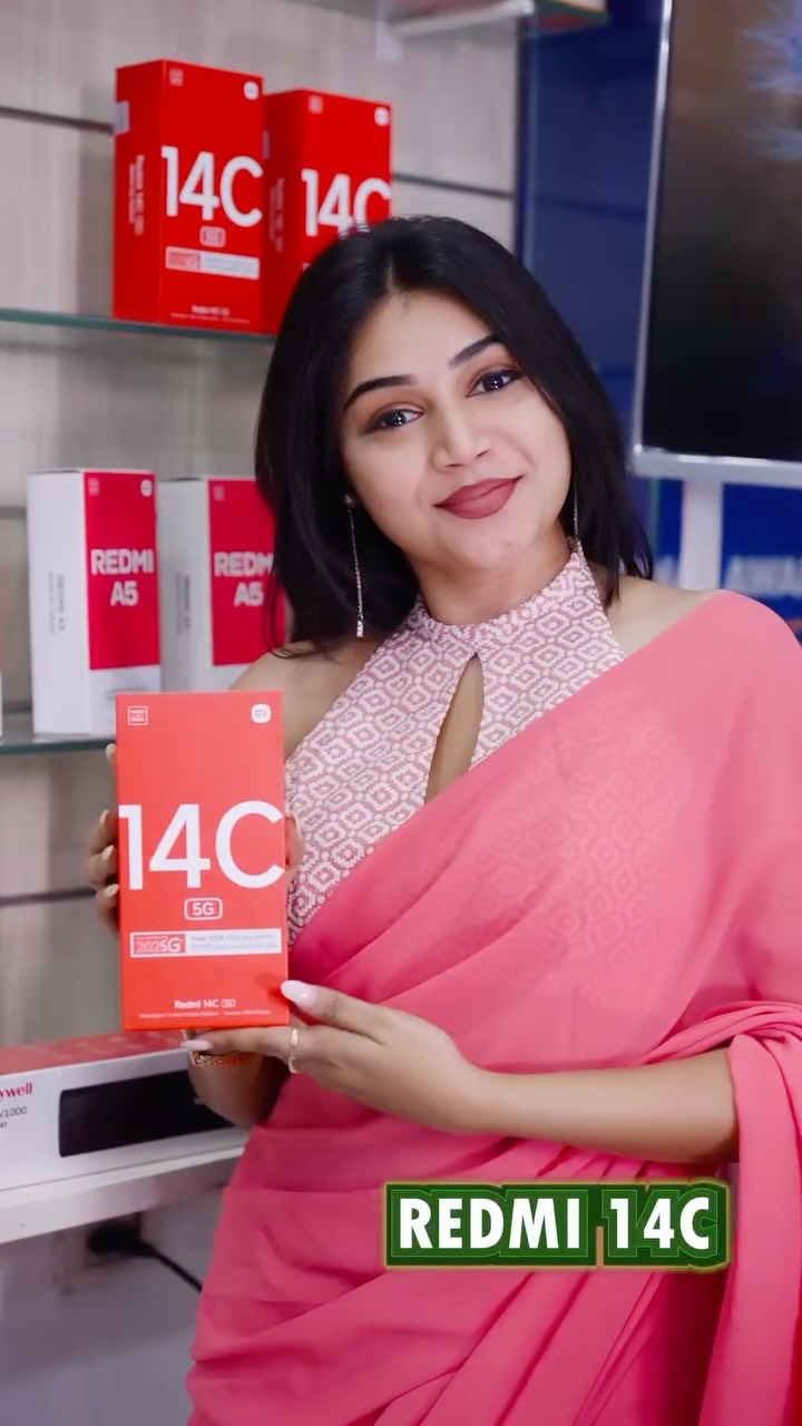 Instagram post by @bramarambika_tutika for Sangeetha Mobiles. Caption reads: Celebrate with Sangeetha gadgets this Diwali, it’s....
